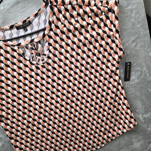 Kathy Ireland Beaded Top 2X NWT - Picture 3 of 11